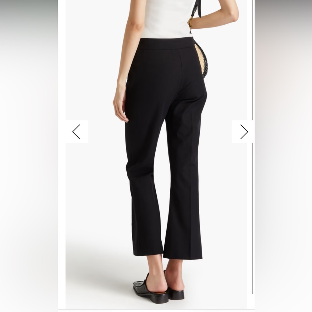 Black Lace-Up Women's Pants - Picture 3 of 8